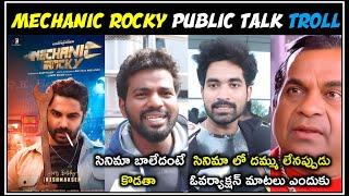 Mechanic Rocky Public Talk Troll | Mechanic Rocky Review | Viswaksen | Telugu Trolls|Mr.Massabbayi