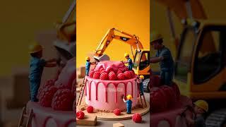 Construction cake cut tiny engineer | Pu Ai Kh