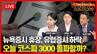 [6월20일 #장시작전]  뉴욕증시 휴장, 이란,이스라엘 전쟁 확대 우려, 유럽증시 하락 / 코스피 3000 돌파할까? 외국인들의 선택은?