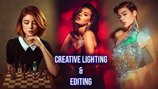 How to Take Studio Photos to ANOTHER LEVEL! My Online CREATIVE LIGHTING & EDITING CLASS update!!