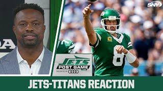 Bart Scott, Willie Colon, and crew react to Jets' 24-17 win over the Titans | SNY