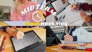 Midterm exam study vlog️doing revisions, library studying, lots of taking notes(SUT vlog)