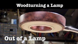 Woodturning a Lamp from a Lamp - Red Fruited Mallee Burr / Burl