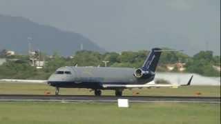 [SBFZ/ FOR] Decolagem RWY13 Canadair CRJ-200 (PF) SE-RIF Río Baker 27/03/2013