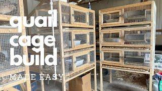 QUAIL CAGE BUILD Made Easy. Step by step instructions.