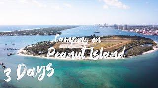 Camping on Peanut Island for 3 Days!