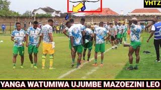 YANGA WATUMIWA UJUMBE MAZOEZINI LEO