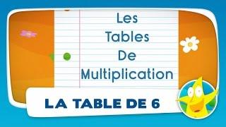 Comptines pour enfants - La Table de 6 (apprendre les tables de multiplication)