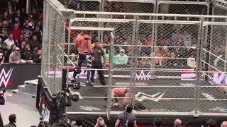 WWE MONDAY NIGHT RAW MSG LIVE 3/10/25 Cm punk vs seth  steel cage match roman reigns Interferes