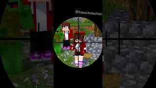 Dancing JJ Sister vs Assasain - MAIZEN Minecraft Animation #shorts