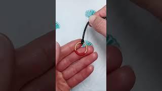 Learn how to tie a ring into a necklace #diy #necklace #crafting