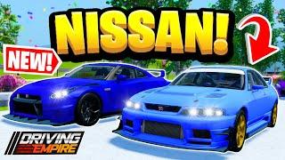 NEW Nissan Cars & Update In Driving Empire!