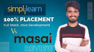 100% Placement Guarantee with @SimplilearnOfficial Full Stack Java Development Course Vs Masai School