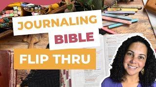 Journaling Bible Flip Thru for Bible Study and bible journaling notes and tips