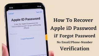 How To Recover Apple iD Password ! Recover Apple iD Passwod iF Forgot Password Email & Number [2023]