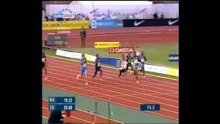 Wallace Spearmon Usain Bolt Tyson Gay m200 London