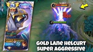HELCURT GOLD LANE PERFECT & SUPER AGGRESSIVE GAMEPLAY!! ( BEST BUILD 2024 ) MLBB