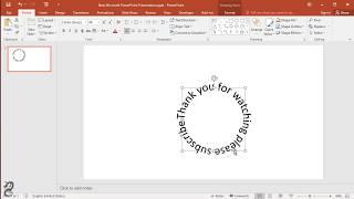 Text in a Circle in PowerPoint