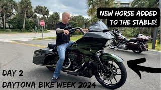 TAKING DELIVERY OF A NEW ROAD GLIDE AT DAYTONA BIKE WEEK 2024! *SURPRISE*