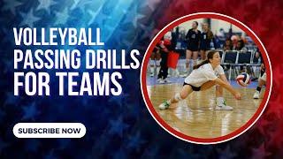 Volleyball Team Passing Drills