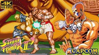 Street Fighter II Turbo: Hyper Fighting - Dhalsim [Arcade / 1992] 4K 60FPS