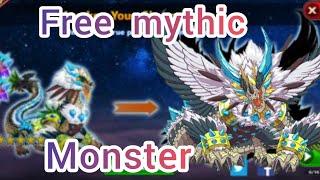 Your Legendary  evolve to Mythic monster (don't miss)