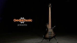 RedSub Coliseum Bass Guitar, Black Burl Burst | Gear4music demo