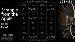 Scrapple From The Apple (Jazz/Swing feel) 190 bpm : Backing Track