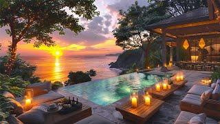  Tropical Beach Ambience in Thailand | Tranquil Resort with Oversea View & Soothing Wave Sounds