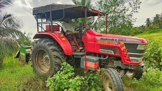 Mahindra Arjun novo 605 S goes to rotavator performance soil in coconut farmland @Mohantractorslife