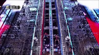 Ethan Swanson and Kevin Carbone on the Giant Spider Climb - American Ninja Warrior All Stars 2020