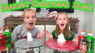 Making Fluffy Christmas Slime!