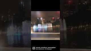 Water fountain show at KLCC-Kualalumpur|Vasu’s virunthu #klcc#travel#waterfountain #watershow#shorts