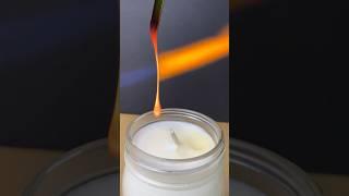 Rupert’s Drop in Candle Wax