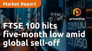 FTSE 100 hits five-month low amid global economic concerns