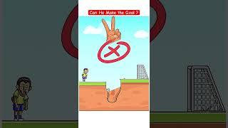 Can He Make the Goal  Best Funny Game #shorts #funny #game #viral #fyp #tiktokgame