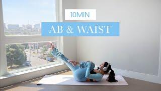 10MIN Ab & Waist Pilates // daily tone & sculpt // beginner friendly +verbal cues | MADELEINEABEID