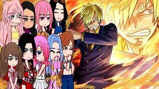 ️One Piece Girls react to Sanji️// Gacha Reaction//