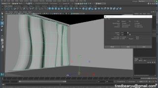 maya 튜토리얼 기본 11 loft,revolve,extrude 를 응용하여 방 꾸미기