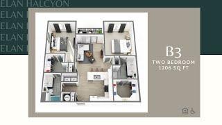 Elan Halcyon | B3 - 1206 Sq Ft