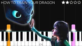 How To Train Your Dragon - Test Drive | EASY Piano Tutorial