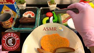 ASMR | Chipotle Roleplay  with Melissa and Doug Taco play set (whispering, relaxing)