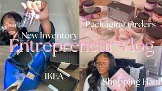 ENTREPRENEUR LIFE | BUSINESS UPDATE | NEW RELAUNCH INVENTORY HAUL | SHIPPING ORDERS | IKEA SHOPPING