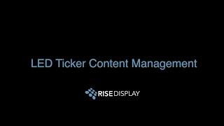 Rise Ticker Content Overview