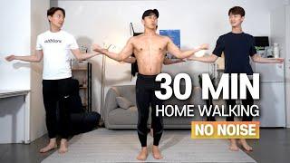 e.8  층간소음 없이 30분 전신 걷기홈트 (땀범벅!)ㅣ30min Full-Body Home Walking (SWEAT!) // No Noise & Low Impact