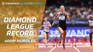 Femke Bol runs third-fastest 400m hurdles time ever in London - Wanda Diamond League 2023