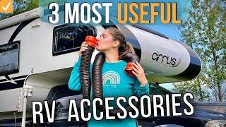 3 Most Useful Accessories for ANY RV  \\  Power, Ventilation and Sewer \\ UPGRADE!