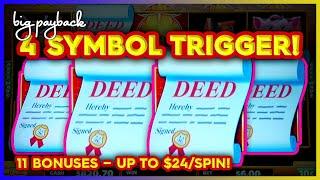 Up to $24/Spin → 11 Bonuses  → HUGE!!! Huff N' Puff Money Mansion Slots!