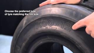 How to choose the right forklift tyre size?