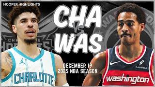 Charlotte Hornets vs Washington Wizards Full Game Highlights | Dec 19 | 2025 NBA Season